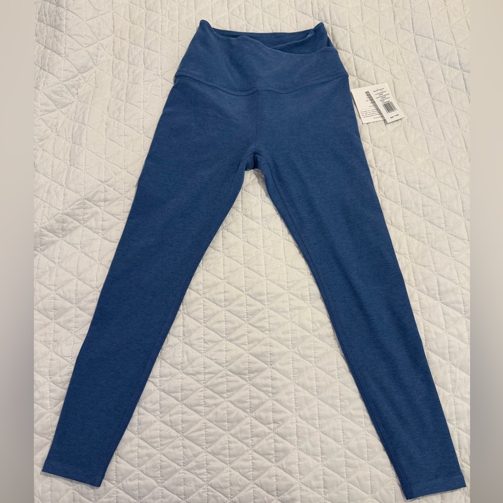 Beyond Yoga Spacedye Caught In The Midi High Waisted Legging washed blue Denim